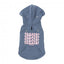 Sudadera con capucha para perros FuzzYard Treats azul (talla 7)