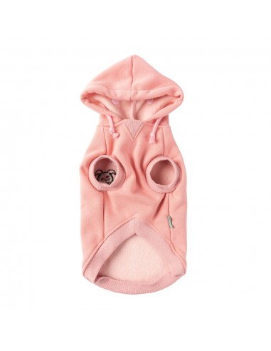Sudadera con capucha para perros FuzzYard Yardsters rosa (talla 5)