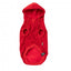 Sudadera con capucha para perros FuzzYard Zoomies rojo (talla 1)