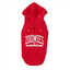 Sudadera con capucha para perros FuzzYard Zoomies rojo (talla 2)
