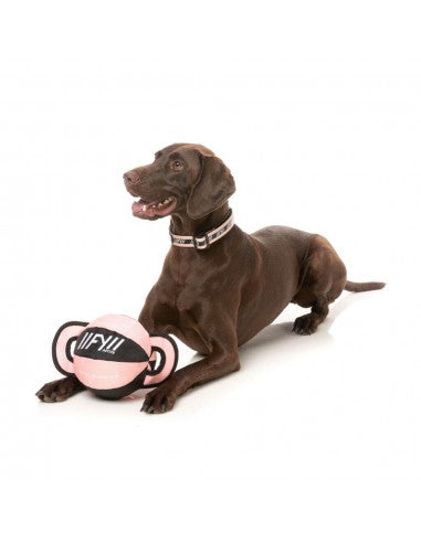 Pelota de tirar para perros FuzzYard Ball Tug melocotón