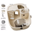 Hábitat compacto con zonas integradas y tapa panorámica para hámster - ZONLIDOOG