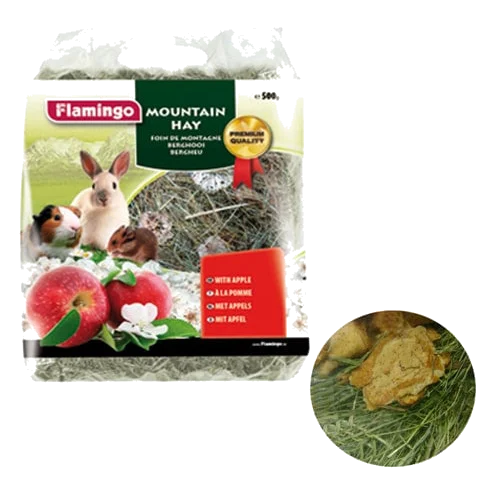 Heno de montaña con manzana 500gr para roedores