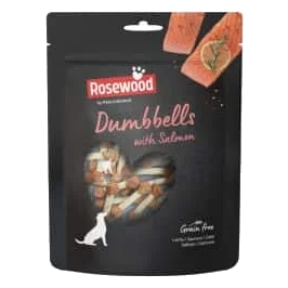 Huesitos de salmón Dumbbells 150 g para perros