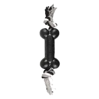 Hueso de goma con cuerda Gladiator 18 cm para perros