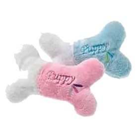 Hueso de peluche con sonido para cachorros