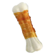 Hueso prensado de piel blanca con pollo para perros, 7,5, 10 y 20 cm