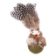 Huevo con pollito y pluma balanceante para gatos