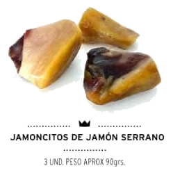 Jamoncitos de jamón serrano para perros, 90 g