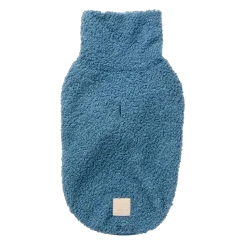 Jersey bouclé para perros FuzzYard Life French Blue