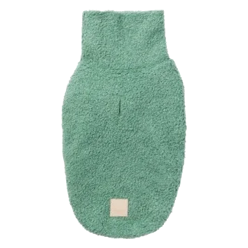Jersey bouclé para perros FuzzYard Life Myrtle Green