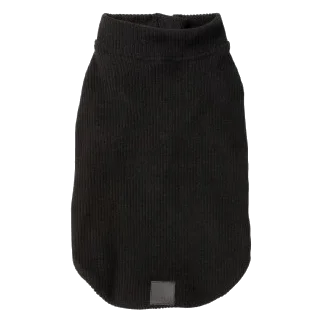 Jersey con cremallera para perros FuzzYard Cambridge negro