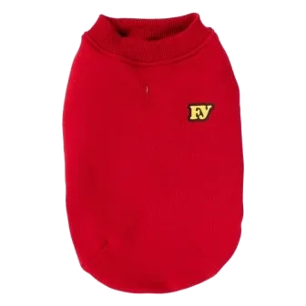Jersey para perros FuzzYard The Woof de algodón rojo