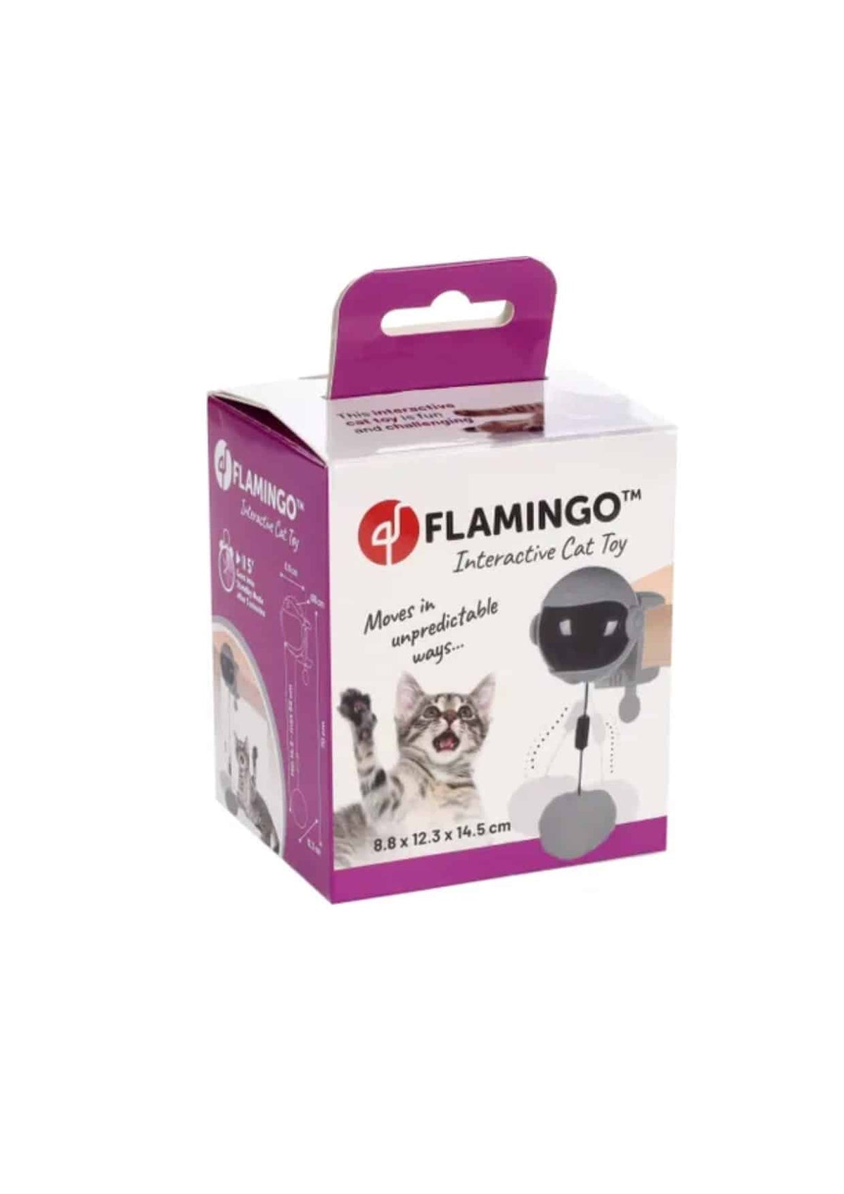 Juguete electrónico con movimiento yoyo gris para gatos - imagen 2