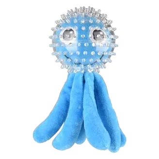 Juguete calamar de TPR y peluche Flamingo para perros