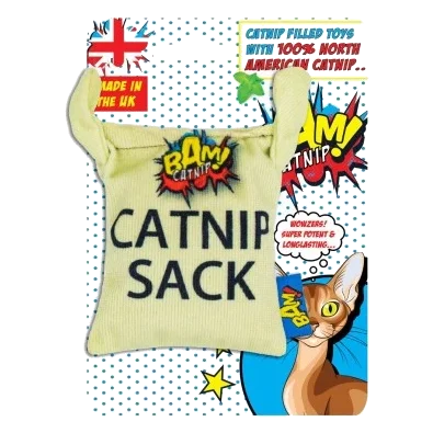 Juguete con catnip para gatos BAM! Saco de 10 cm