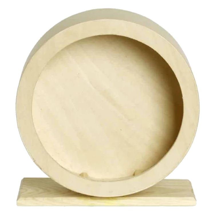 Juguete danco rueda madera 20 cm diámetro para roedores