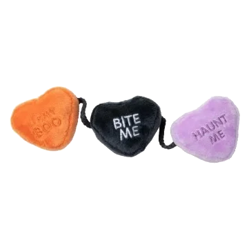 Juguete de Halloween para gatos FuzzYard Candy Hearts String