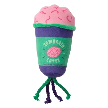 Juguete de Halloween para gatos FuzzYard Zombrain Latte