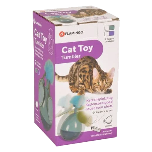 Juguete electrónico giratorio con pilas para gatos
