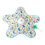 Juguete interactivo para gatos con forma de estrella y pluma, estampado multicolor