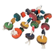 Juguete Loro percha + abalorios (4 cuerdas) para pájaros