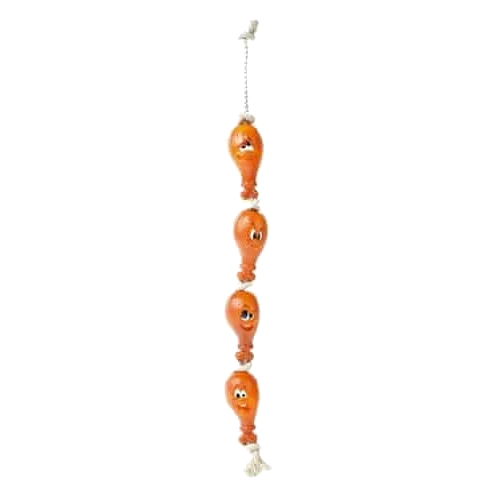 Juguete muslo de pollo de vinilo con cuerda Classic 680 mm para perros