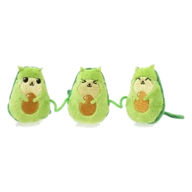 Juguete para gatos con catnip FuzzYard Avocatos (3 en cuerda)
