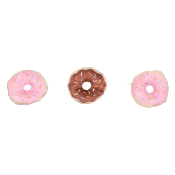 Juguete para gatos con catnip FuzzYard Donuts (3 en cuerda)