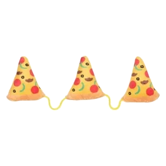 Juguete para gatos con catnip FuzzYard Pizza (3 en cuerda)