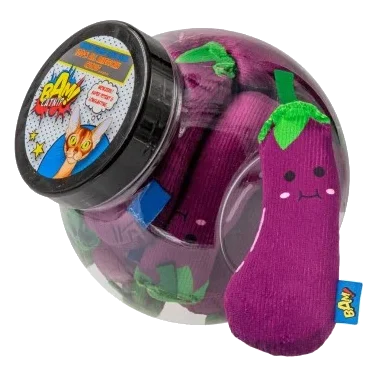 Juguetes con catnip para gatos BAM! Berenjena Genie (20 uds)