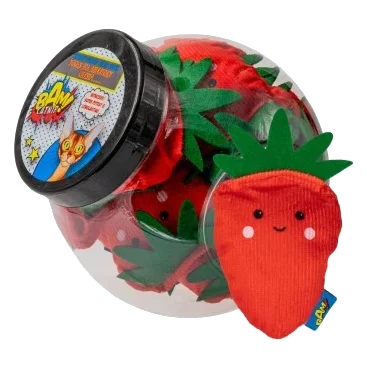 Juguetes con catnip para gatos BAM! Fresa Sally (20 uds)