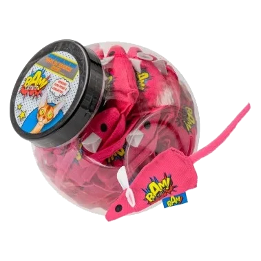 Juguetes con catnip para gatos BAM! Ratón Rosa (30 uds)