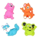 Juguetes de látex mini animales para perros, 7 x 6 cm