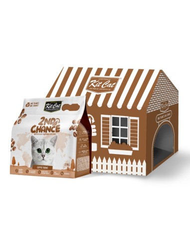 Arena para gatos aglomerante de café Kit Cat 2nd Chance 7 L