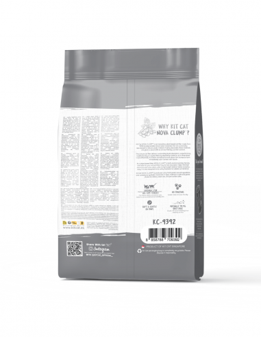 Arena para gatos aglomerante Kit Cat NovaClump carbón 7 L