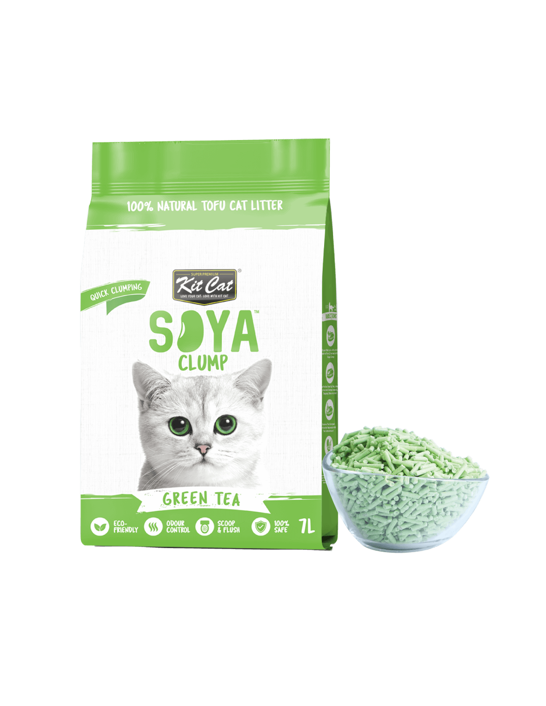 Kit Cat Arena Eco - Green Tea 7L- 2.5kg