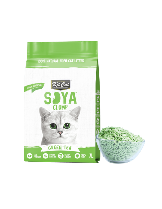 Arena Kit Cat Eco té verde para gatos, 7 L (2,5 kg)