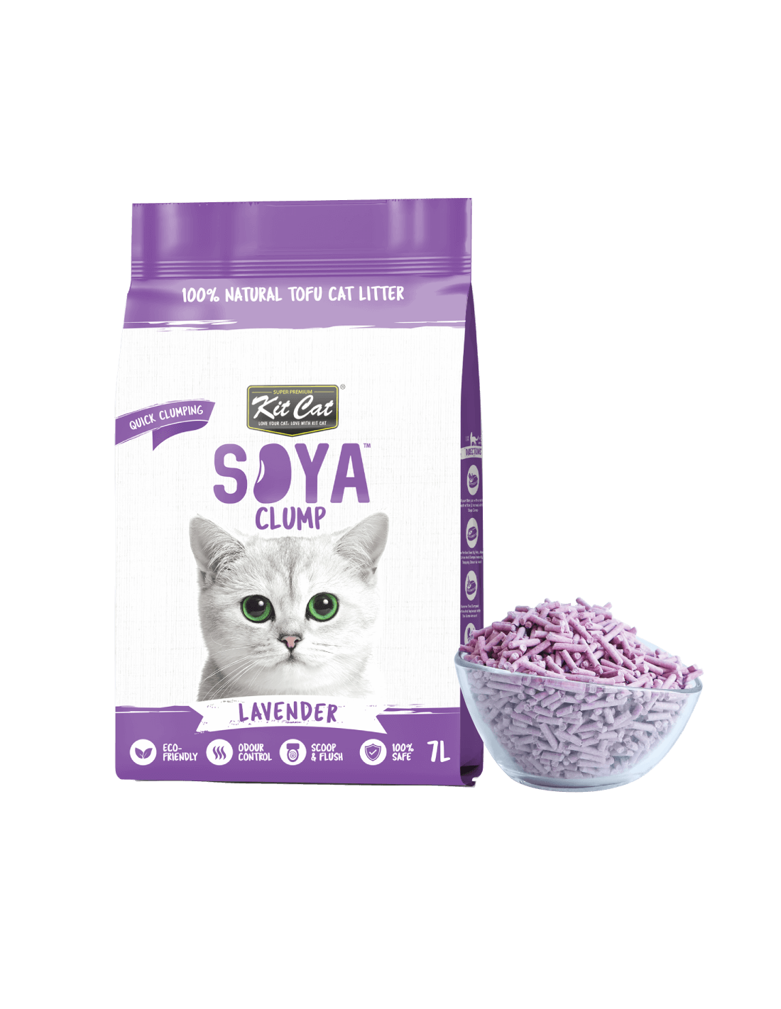 Kit Cat Arena Eco - Lavender 7L- 2.5kg