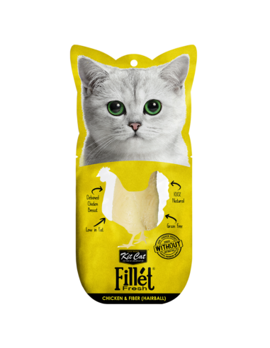 Snack para gatos Kit Cat FilletFresh pollo y fibra 30 g