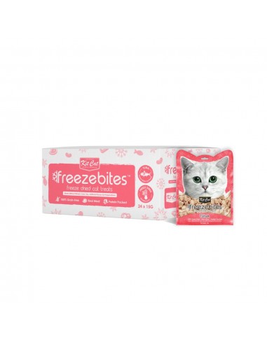 Snack liofilizado para gatos Kit Cat FreezeBites atún 15 g