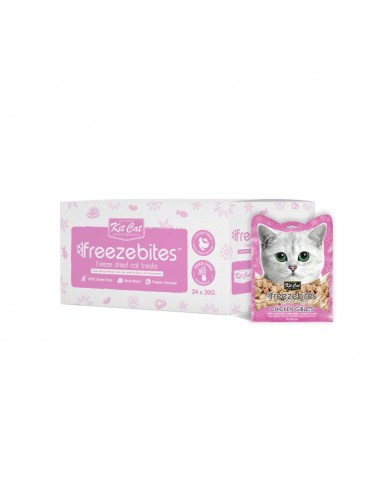 Snack liofilizado para gatos FreezeBites hígado de pollo 20 g
