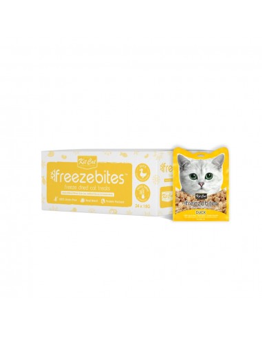 Snack liofilizado para gatos Kit Cat FreezeBites pato 15 g