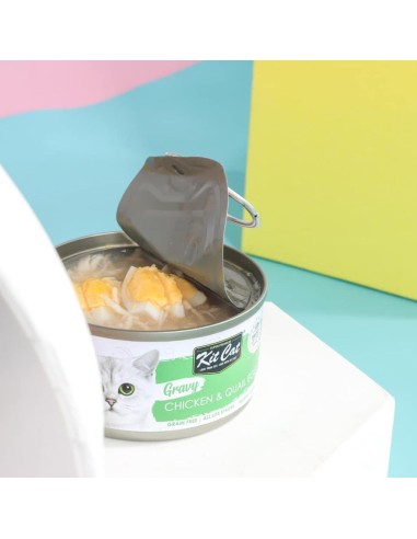 Comida húmeda para gatos Kit Cat atún y huevo de codorniz 70 g