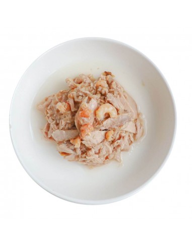 Comida húmeda para gatos Kit Cat Toppers atún y camarones 80 g