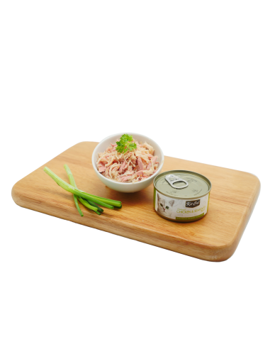 Comida húmeda para gatos Kit Cat Toppers pollo y atún 80 g