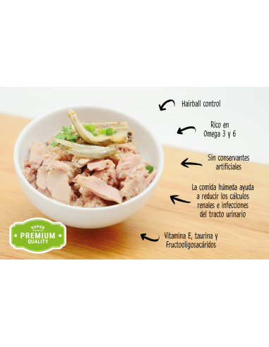 Comida húmeda para gatos Kit Cat Toppers pollo y salmón 80 g