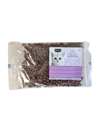 Pienso para gatos Kit Cat No Grain atún y salmón muestra 50 g