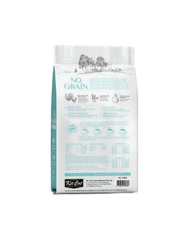 Pienso para gatos sin cereales Kit Cat pollo y pavo 10 kg