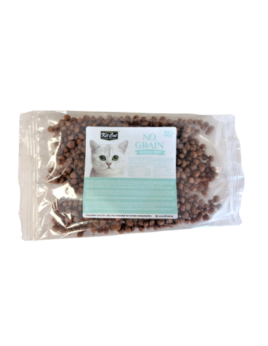Pienso para gatos Kit Cat No Grain pollo y pavo muestra 50 g